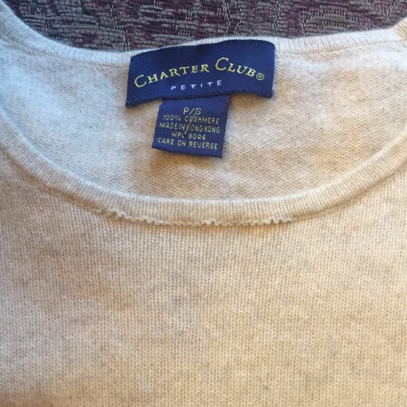 Charter club 100% cashmere p/s tan long sleeve. - Picture 5 of 10